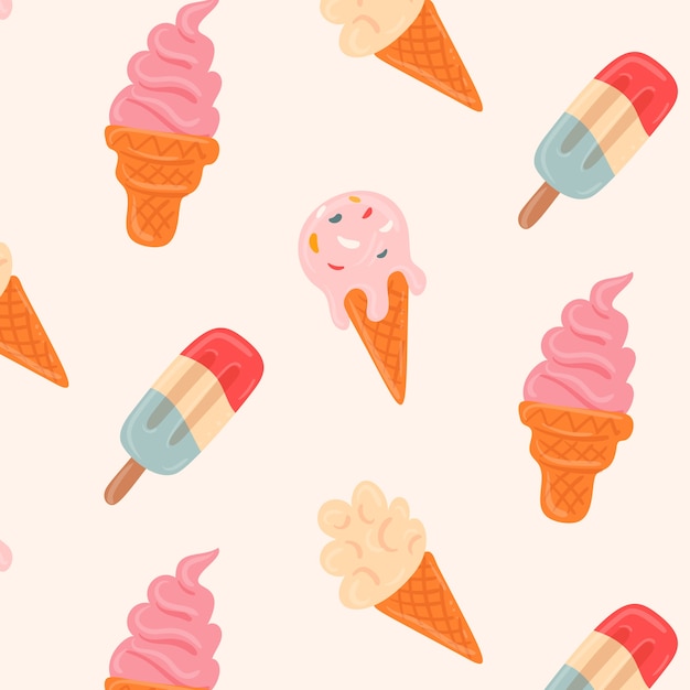 Free Vector flat summer pattern design