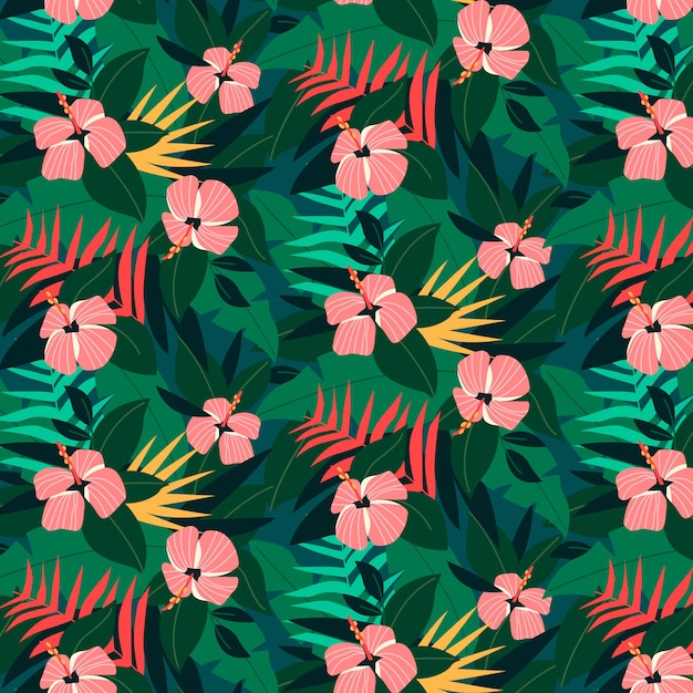 Free vector flat summer pattern design