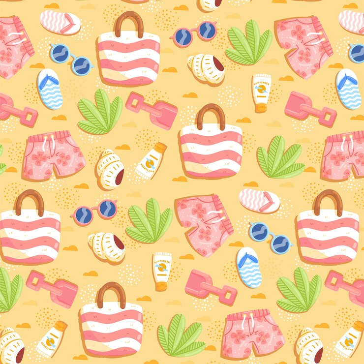 Free Vector flat summer pattern design