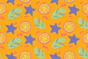 Free vector flat summer pattern