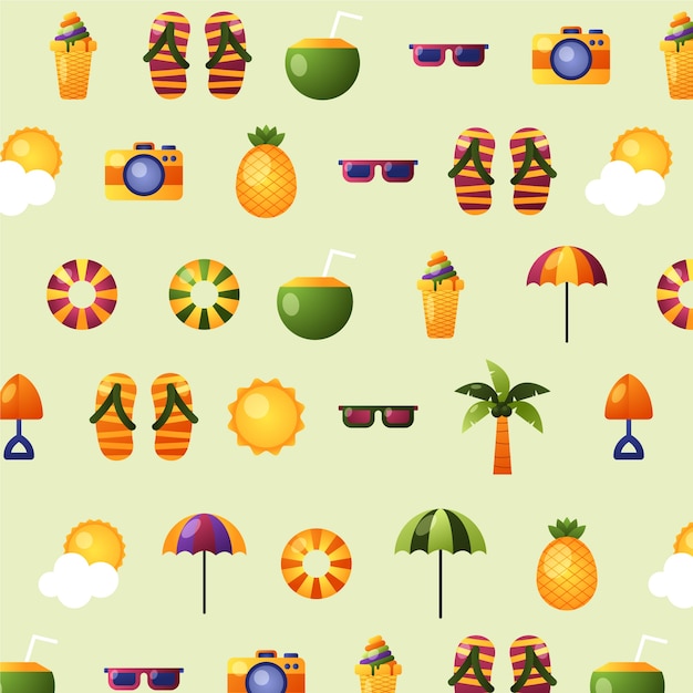 Flat summer pattern