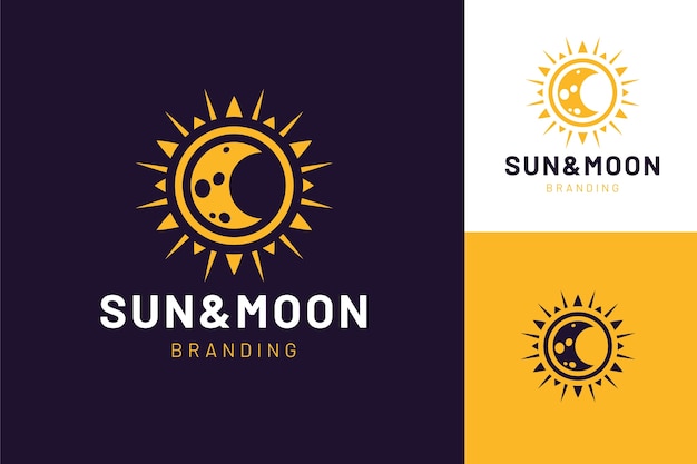 Flat sun logo