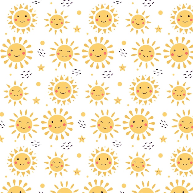 平らな太陽のパターン