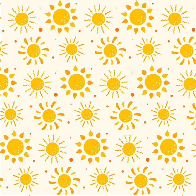 Free vector flat sun pattern