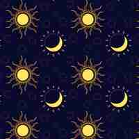 Free vector flat sun pattern