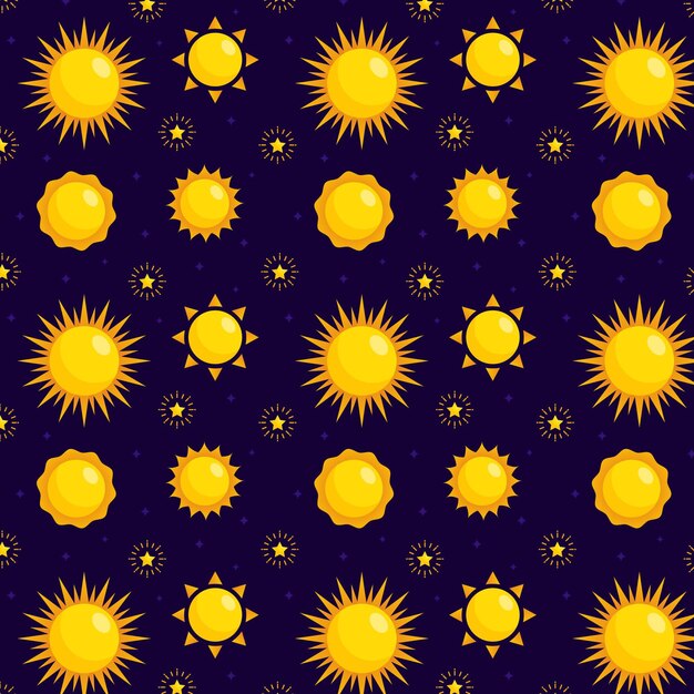 Flat sun pattern