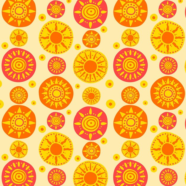 평평한 태양 패턴