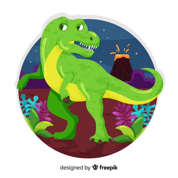 Плоский фон T-Rex