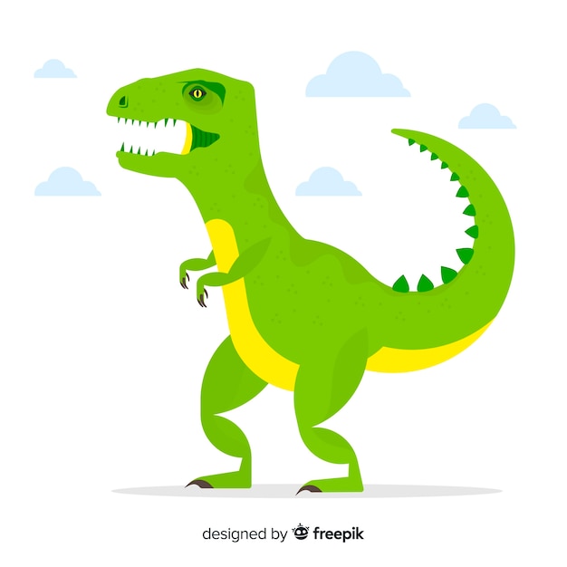 Flat t-rex background