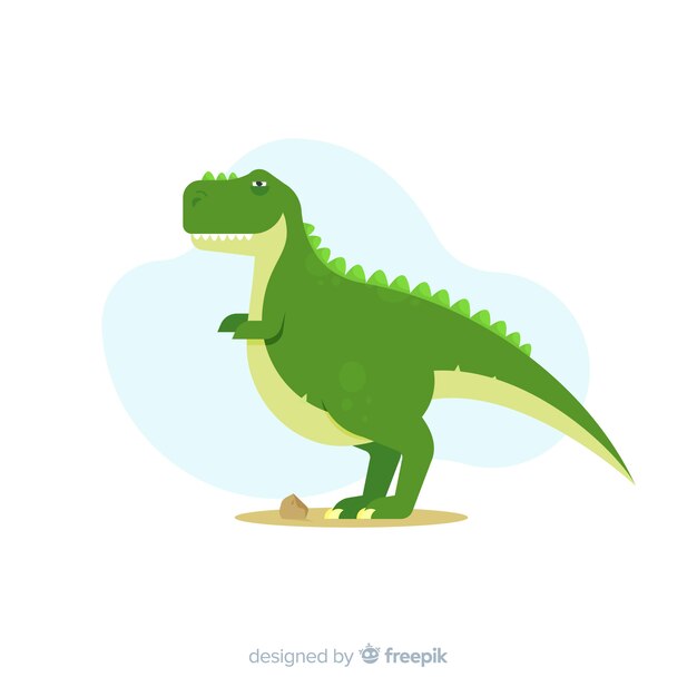 Flat t-rex background