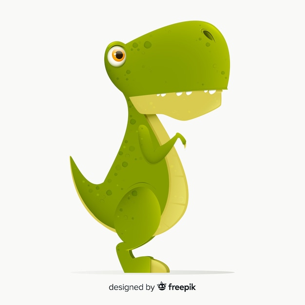 Free vector flat t-rex background