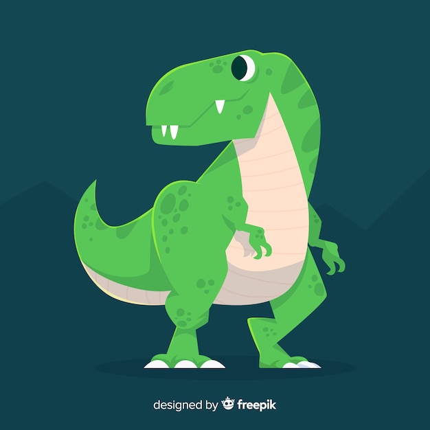 Flat t-rex background