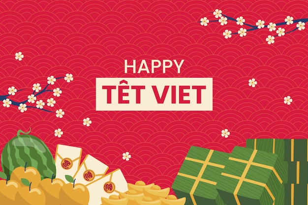 Flat tet background