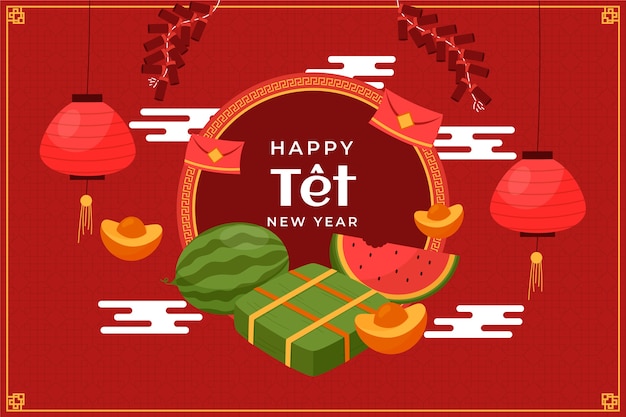 Flat tet background