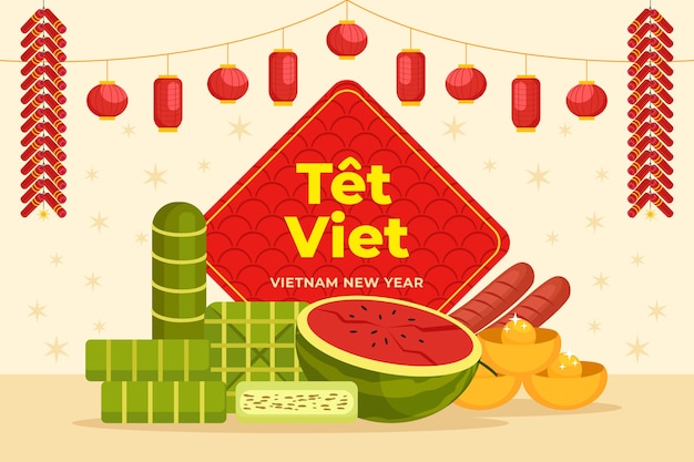 Free vector flat tet background