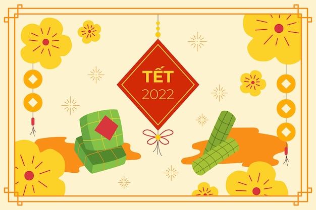 Flat tet background