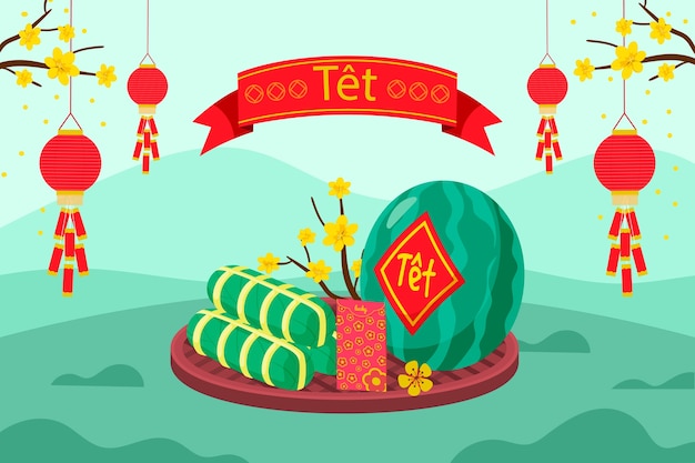 Flat tet background