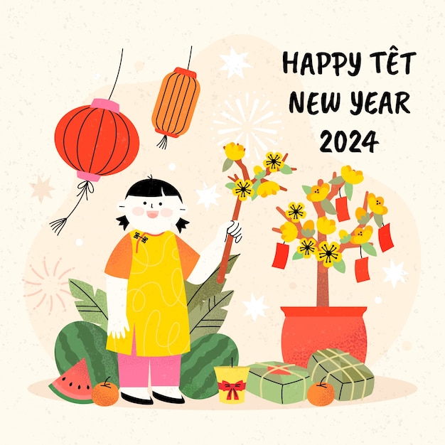 Free vector flat tet illustration