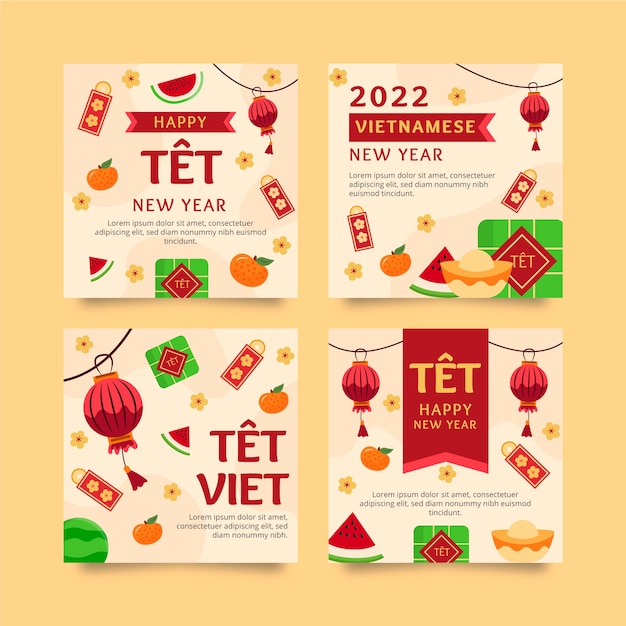 Flat tet instagram posts collection