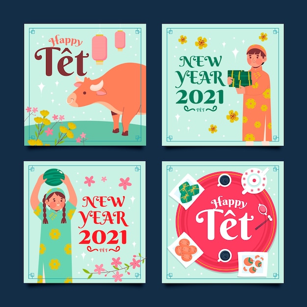 Flat tet instagram posts collection