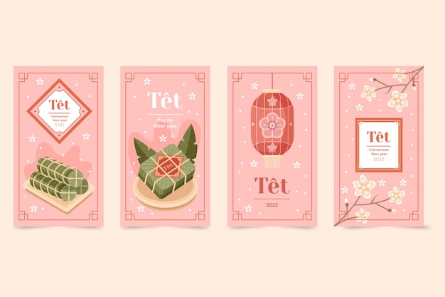 Flat tet instagram stories collection