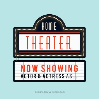 Flat Theater Sign