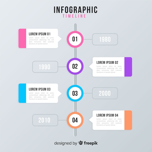 Плоская шкала инфографики