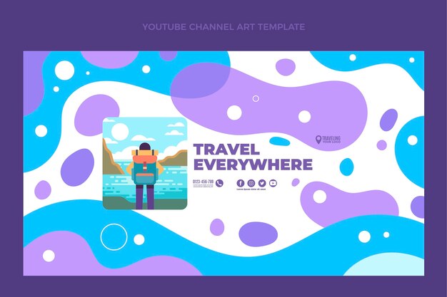 フラットトラベルyoutubeチャンネルアート