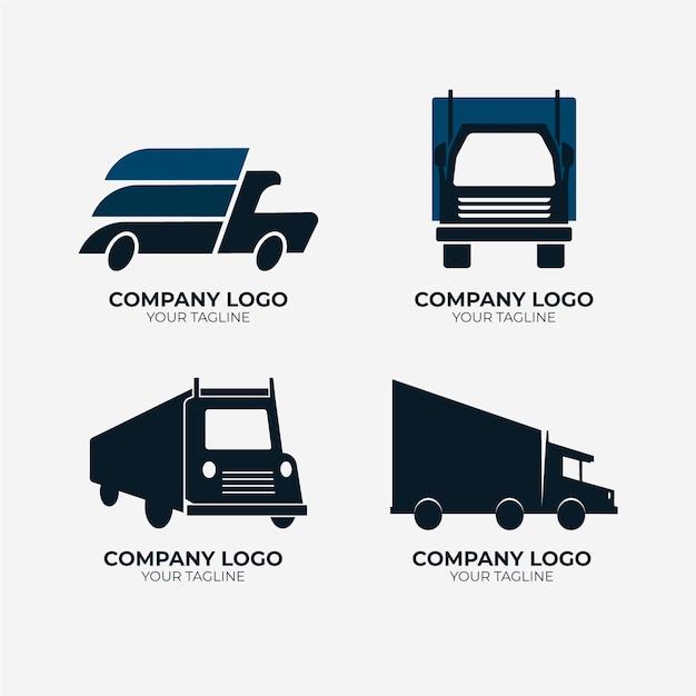 Flat truck logo collection