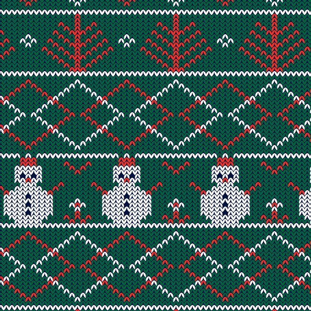 Flat ugly sweater pattern background for christmas season celebration