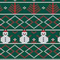 Бесплатное векторное изображение Плоский уродливый свитера фон для празднования рождественского сезона