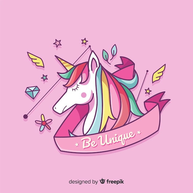 Download Free Flat Unicorn Background Free Vector Use our free logo maker to create a logo and build your brand. Put your logo on business cards, promotional products, or your website for brand visibility.