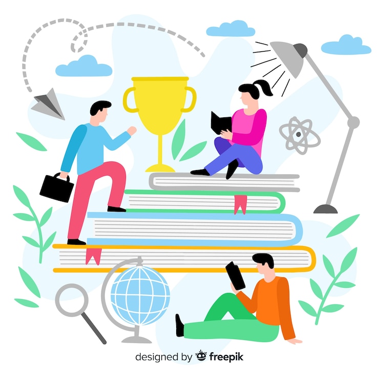 Free Vector flat university concept background