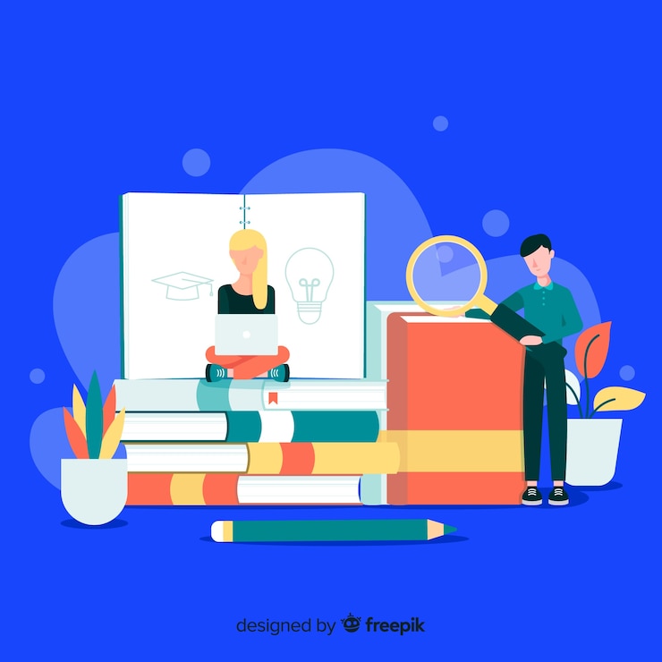 Free Vector flat university concept with education elements