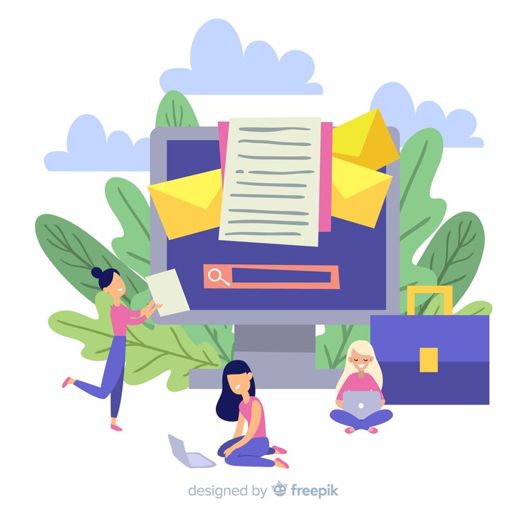 Free Vector flat university concept