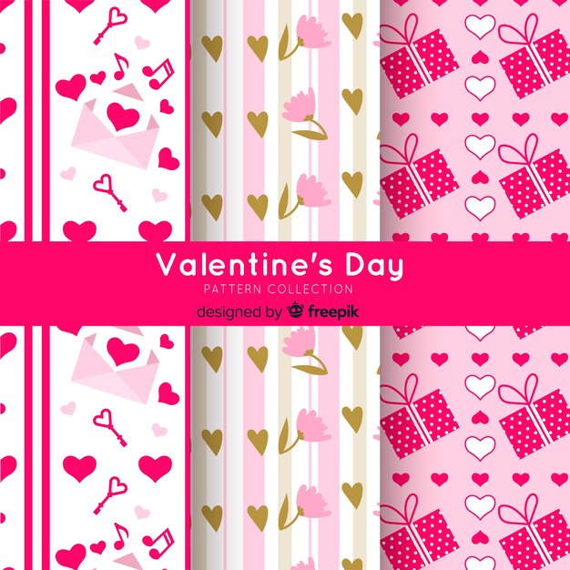 Flat valentine elements pattern pack