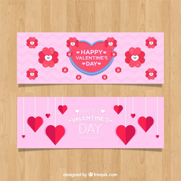 Banner piatto di san valentino