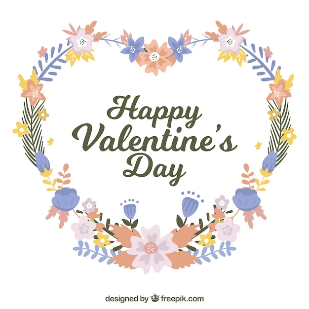 День Св. Валентина цветочные венки и букеты