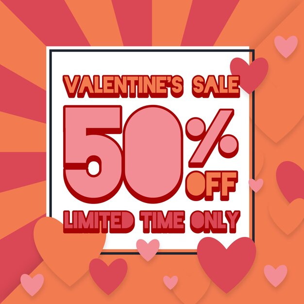 Flat valentine's day limited offer sale