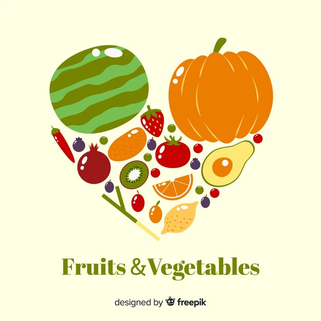 Flat vegetables and fruits