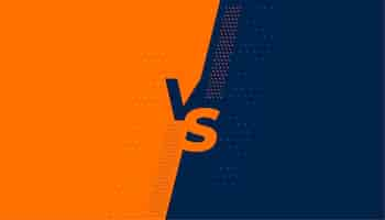 Free vector flat versus vs banner screen design