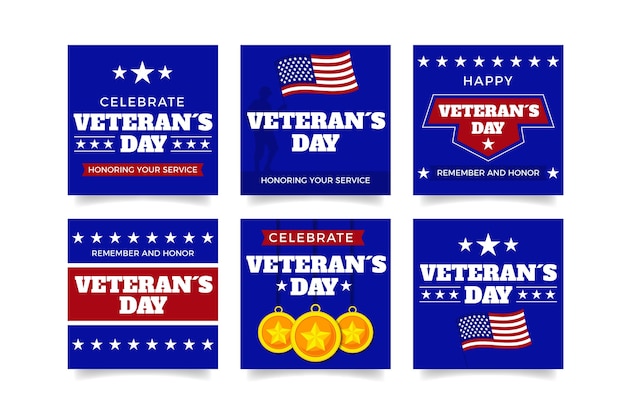 Коллекция постов в instagram на день ветеранов
