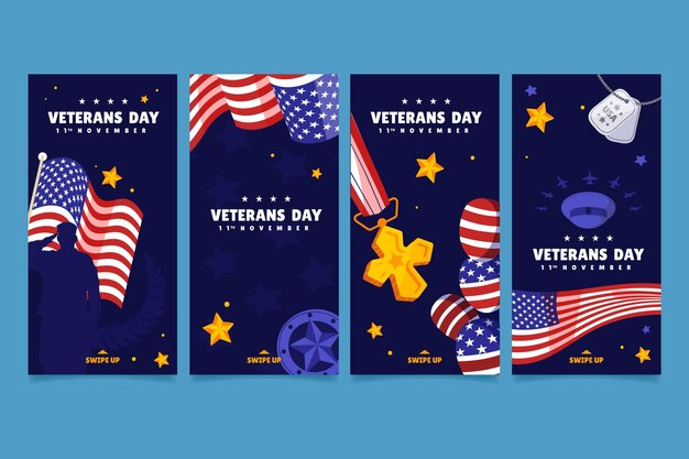 Коллекция историй instagram день ветеранов