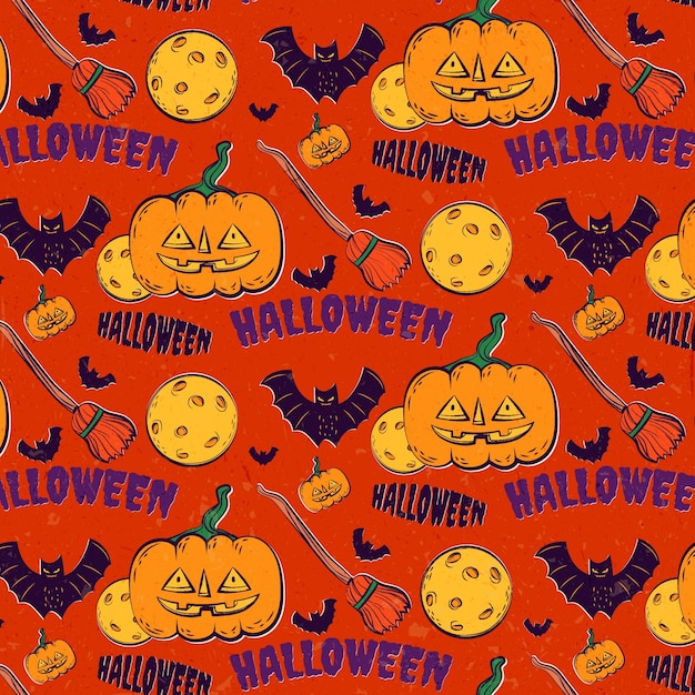 Design piatto vintage di halloween