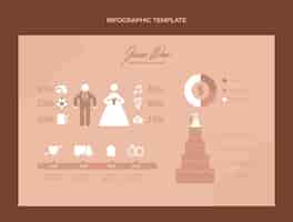 Free vector flat wedding planner infographic template