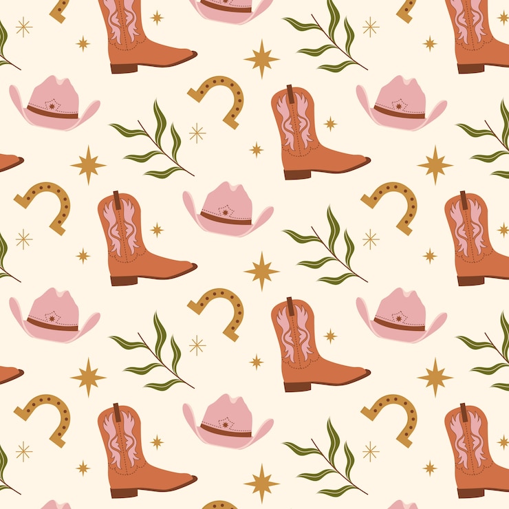 Free Vector flat western pattern