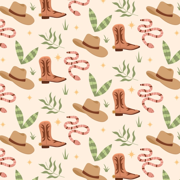 Flat western pattern