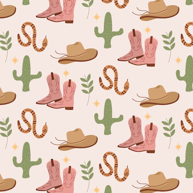 Flat western pattern