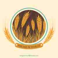 Free vector flat wheat background