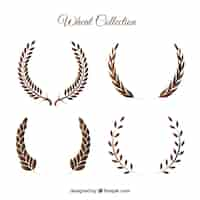 Free vector flat wheat collection